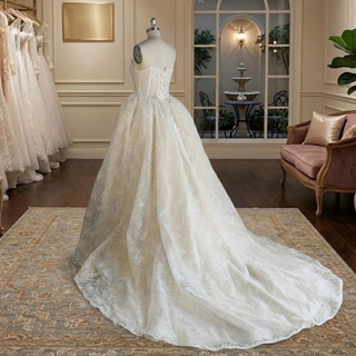 Princess Strapless Corset Ball Gown