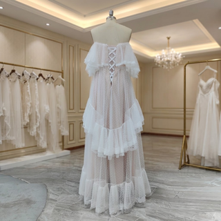 Vestido de novia de lunares