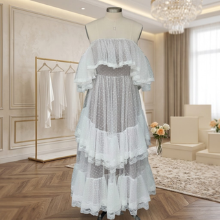 Vestido de novia de lunares