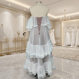 Vestido de novia de lunares