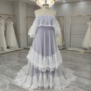 Vestido de novia de lunares