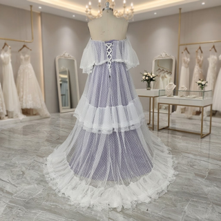 Vestido de novia de lunares