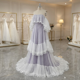 Vestido de novia de lunares