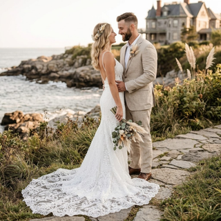 Vestido de novia de inspiración vintage