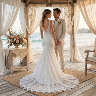 Robe de mariée sirène sophistiquée