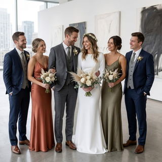 Luxurious Velvet Wedding Gown