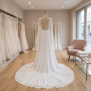Dreamy Chiffon Bridal Gown