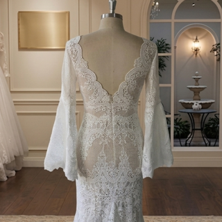 Luxury Lace Boho Wedding Dress