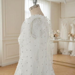 Mini Pearl Bridal Wedding Dress