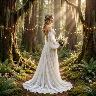 Sweetheart Lace Wedding Dress with Detachable Sleeves