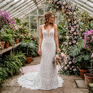 Open Back Mermaid Bridal Dress