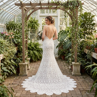 Open Back Mermaid Bridal Dress