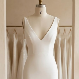 Detachable Train Elegant Bridal Gown