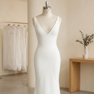 Detachable Train Elegant Bridal Gown