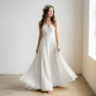 Glamorous A Line Bridal Gown