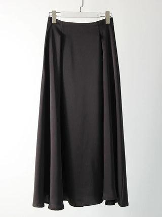 A - Line Satin Maxi Skirt - Diva Melody