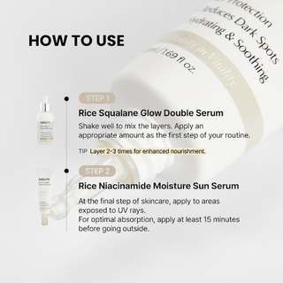 [Abelty] Rice Squalane Moisture Sun Serum 50ml - Diva Melody
