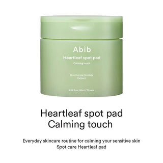[Abib] Heartleaf spot pad Calming touch - 150ml. 80 pads - Diva Melody