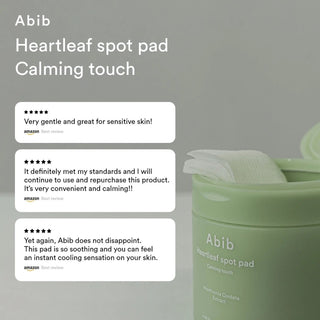 [Abib] Heartleaf spot pad Calming touch - 150ml. 80 pads - Diva Melody