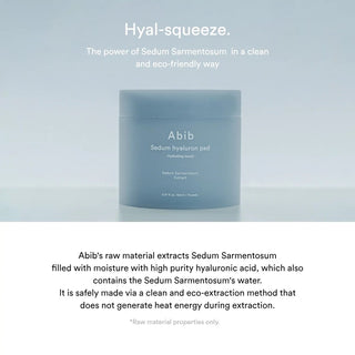 [Abib] Sedum hyaluron pad Hydrating touch - 165ml. 75 pads - Diva Melody