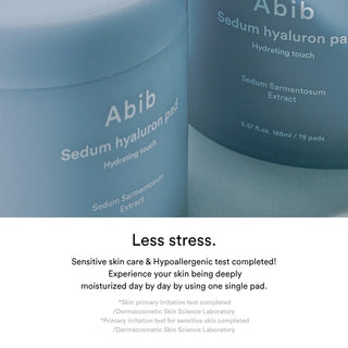 [Abib] Sedum hyaluron pad Hydrating touch - 165ml. 75 pads - Diva Melody