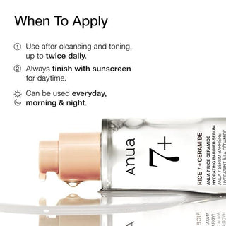 [Anua] 7 RICE CERAMIDE HYDRATING BARRIER SERUM 50ml - Diva Melody