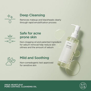 [Anua] HEARTLEAF PORE CONTROL CLEANSING OIL 200ml - Diva Melody