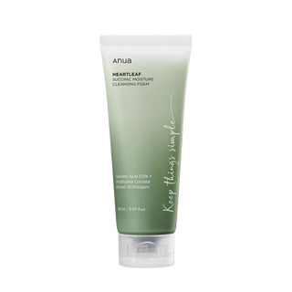 [Anua] HEARTLEAF SUCCINIC MOISTURE CLEANSING FOAM 150ml - Diva Melody