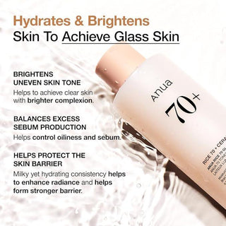 [Anua] RICE 70 GLOW MILKY TONER 250ml - Diva Melody