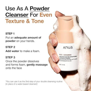 [Anua] RICE ENZYME BRIGHTENING CLEANSING POWDER 40g - Diva Melody