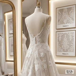 Appliques A Line Bridal Gown - Diva Melody