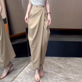 Architectural Draped Maxi Skirt - Diva Melody
