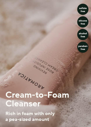 [Aromatica] Reviving Rose Infusion Cream Cleanser 145g - Diva Melody