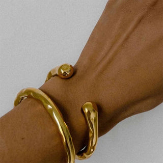 Asymmetry Sensuous Contours Bangle Rings - Diva Melody