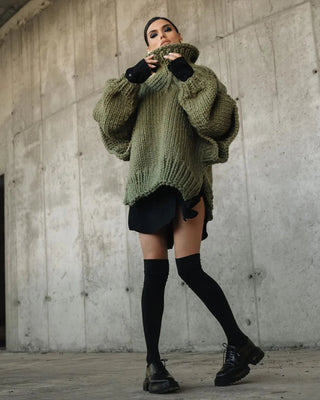 Autumn Winter Turtleneck Sweater - Diva Melody