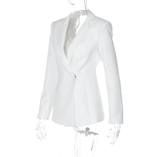 Backless Blazer Summer Outwear - Diva Melody