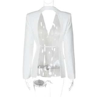 Backless Blazer Summer Outwear - Diva Melody