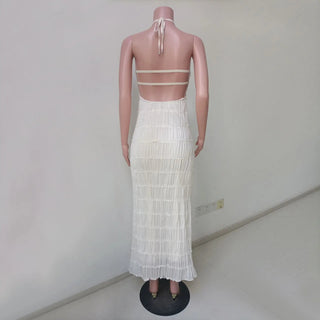 Backless High Waist Beach Dress - Diva Melody
