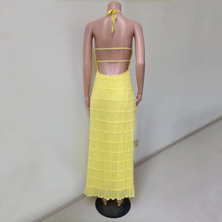 Backless High Waist Beach Dress - Diva Melody