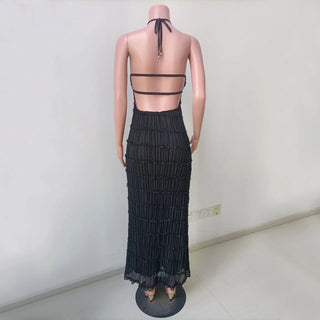 Backless High Waist Beach Dress - Diva Melody