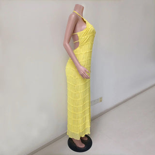 Backless High Waist Beach Dress - Diva Melody