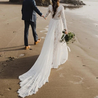 Beach Boho Wedding Dress - Diva Melody