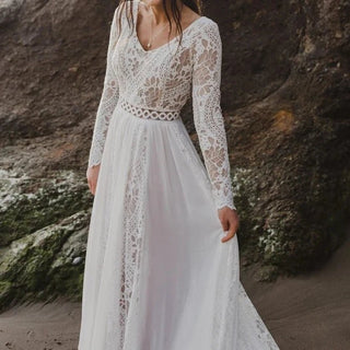 Beach Boho Wedding Dress - Diva Melody