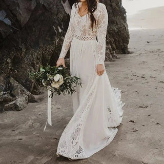 Beach Boho Wedding Dress - Diva Melody