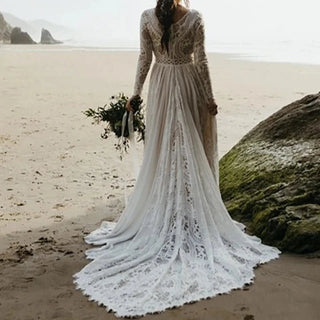 Beach Boho Wedding Dress - Diva Melody