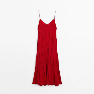 Beach Style Backless Ruffle Maxi Dress - Diva Melody