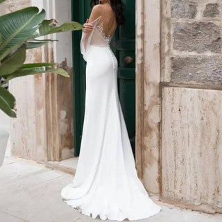 Beaded with Detachable Train Bridal Gown - Diva Melody