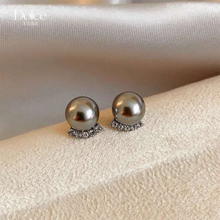 Bean Spliced Flat Pearl Earrings Jewelry - Diva Melody