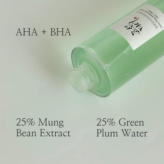 [BeautyOfJoseon] Green Plum Refreshing Toner : AHA + BHA 150ml - Diva Melody