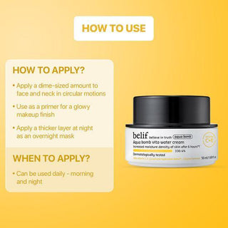[Belif] Aqua bomb vita water cream 50 ml - Diva Melody
